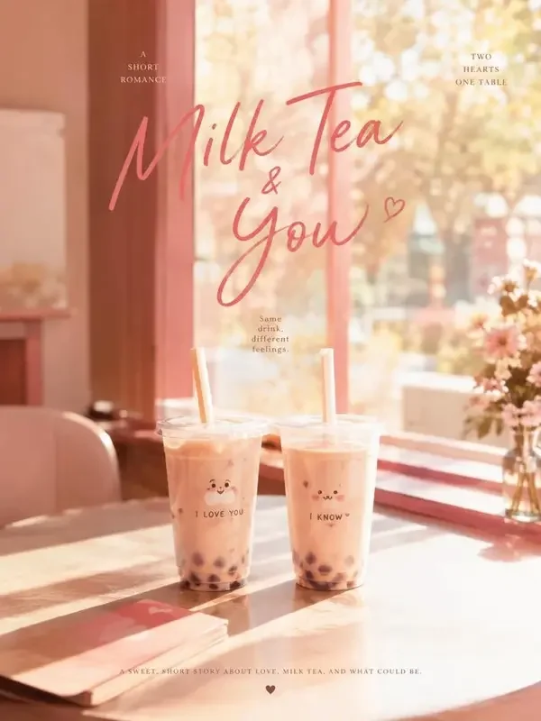 AI黄剧漫剧《奶茶三分甜》封面