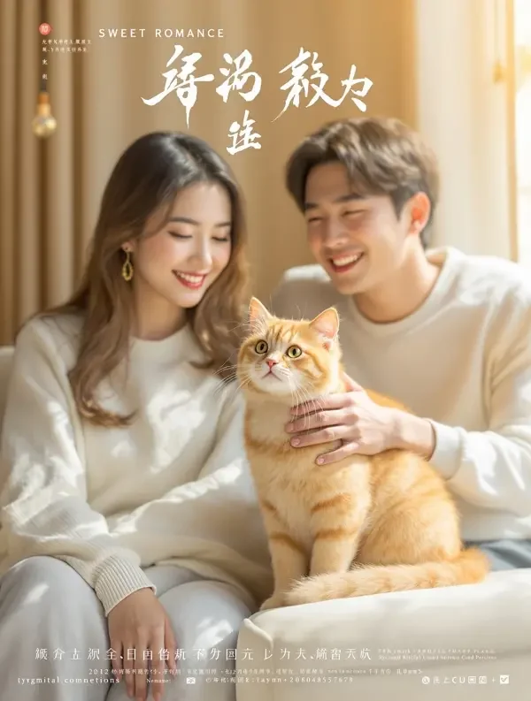 AI黄剧漫剧《楼下那只橘猫》封面